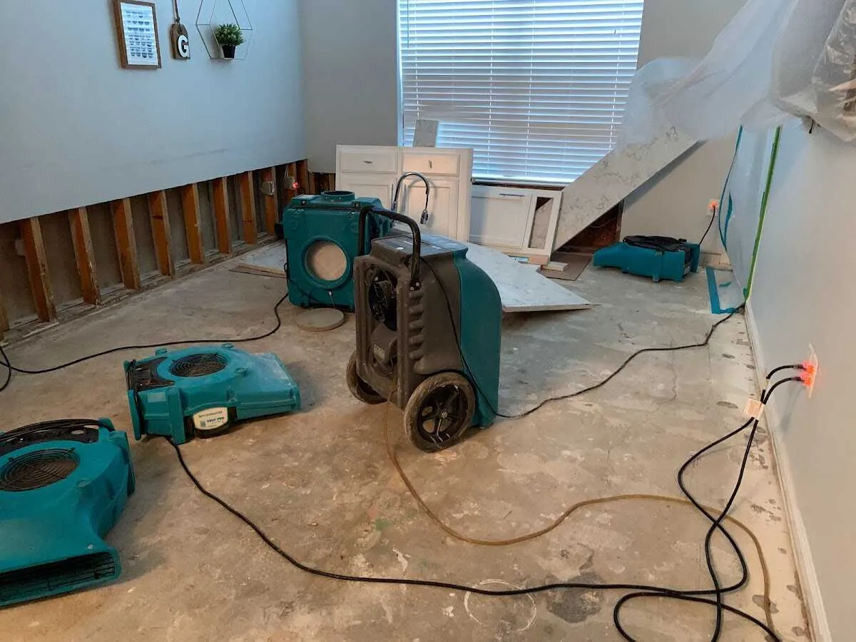 Dehumidifier in flood-cut room for Water Extraction & Removal in Riverview